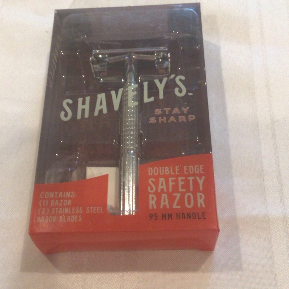 Shavely's Double Edge Safety Razor1 razor 2 stainless steel steel blades